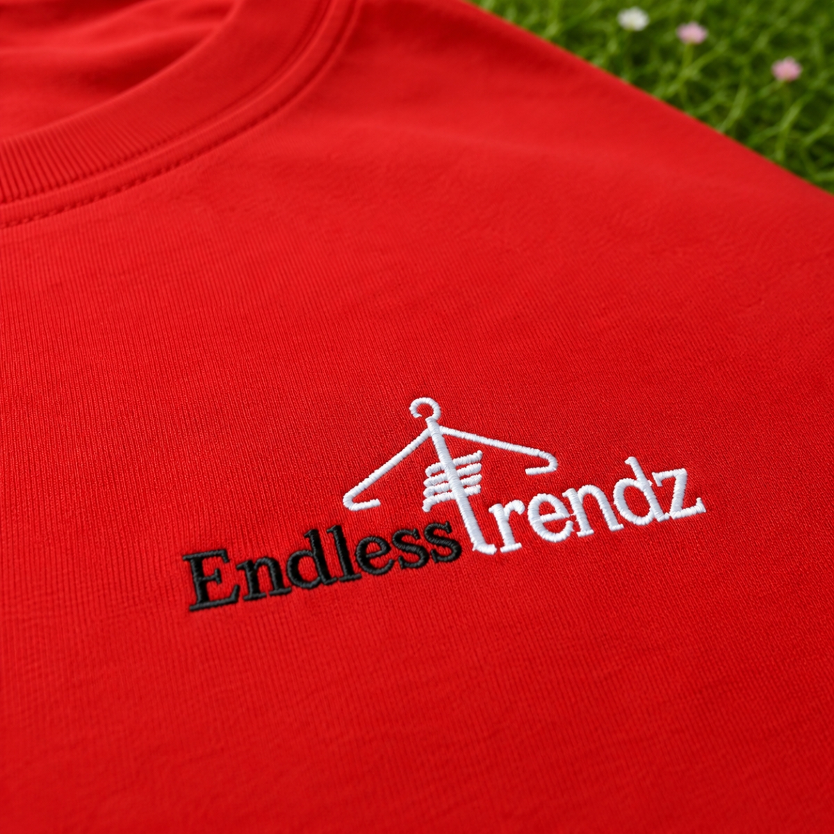 ENDLESSTRENDZ Men's 100% Cotton Half Sleeve T-Shirt | Regular Fit Solid Casual Wear Tee |Red - Image 3