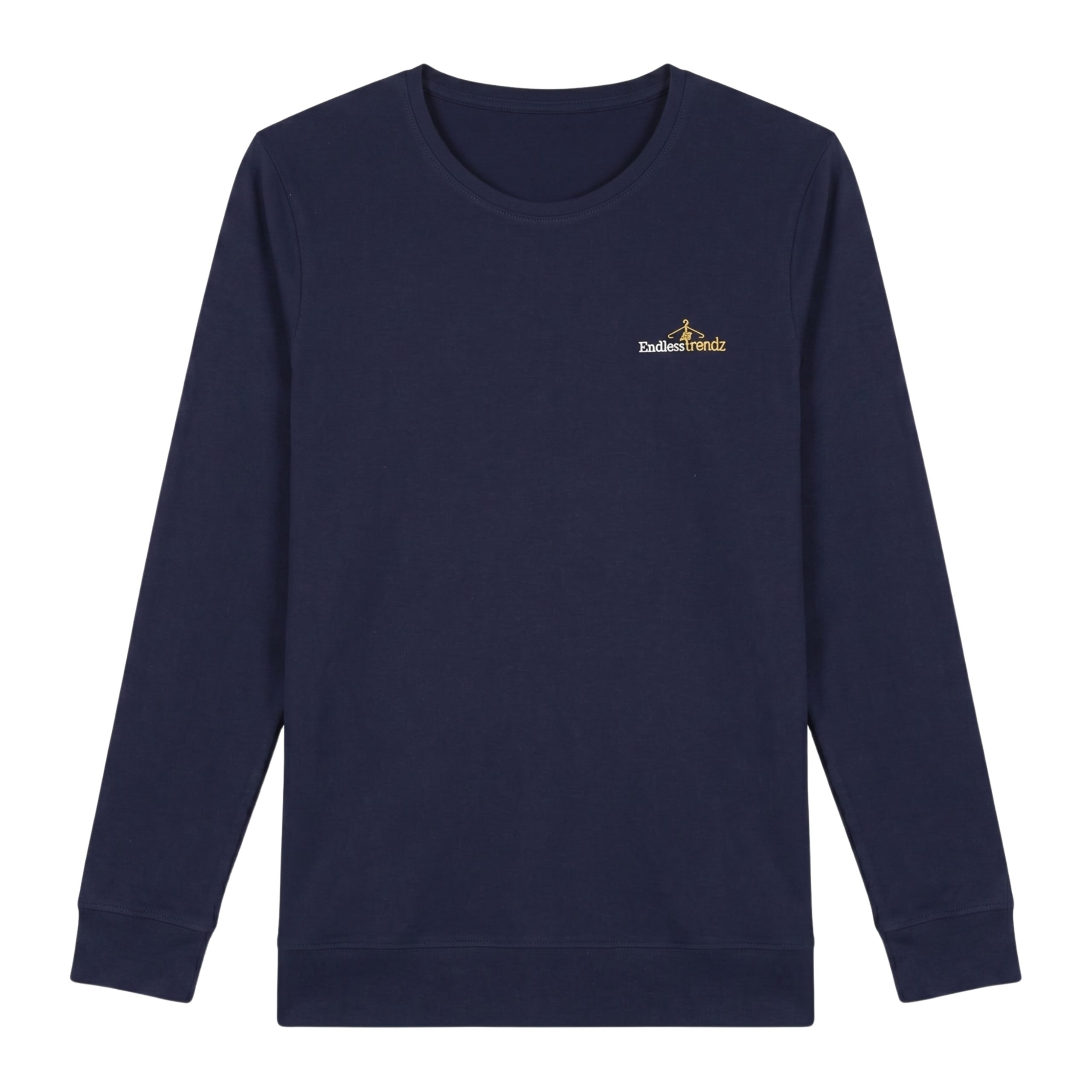 ENDLESSTRENDZ Men’s Dry Fit T-Shirt with Full Sleeves & Crew Neck - Lightweight Gym, Training & Running Wear (Navy Blue, XL) - Image 3