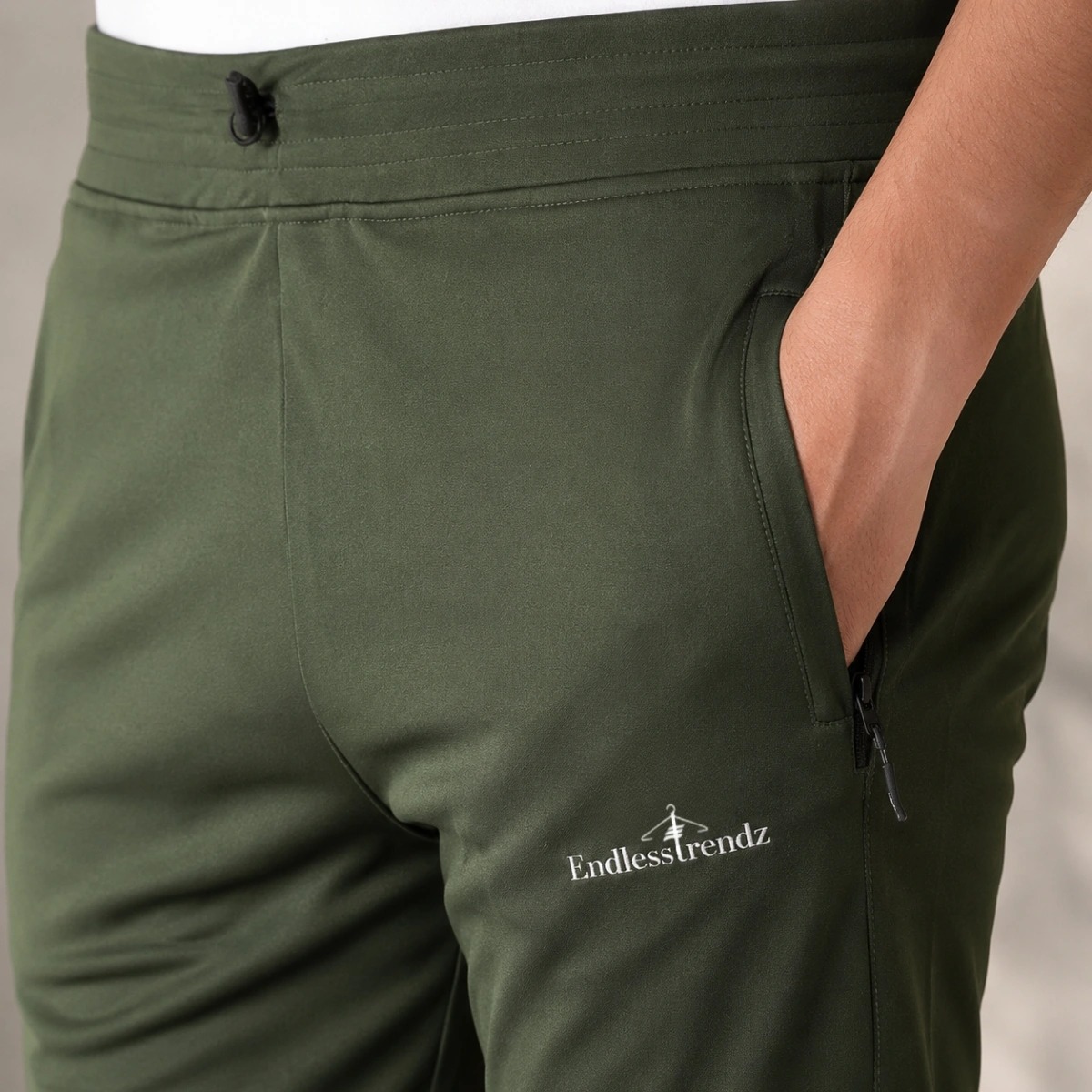 EndlessTrendz Unisex Zip Pocket Polyester Lycra Trackpant - Image 2